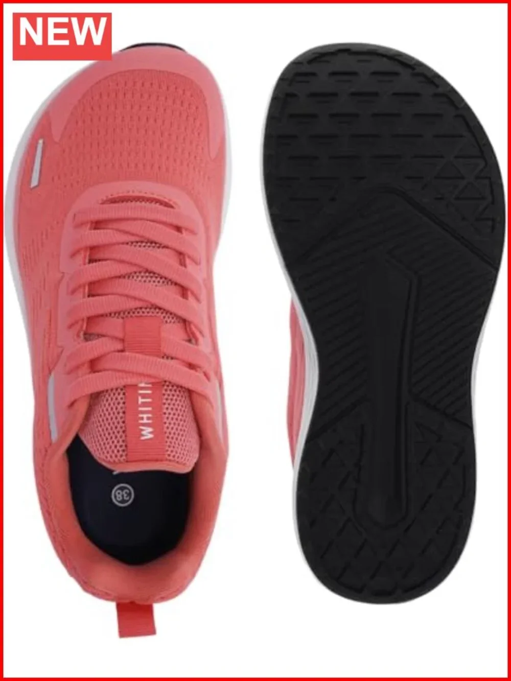 Women's Wide Toe Box Road Running Shoes Zero Drop Lightweight Knit Lace-Up